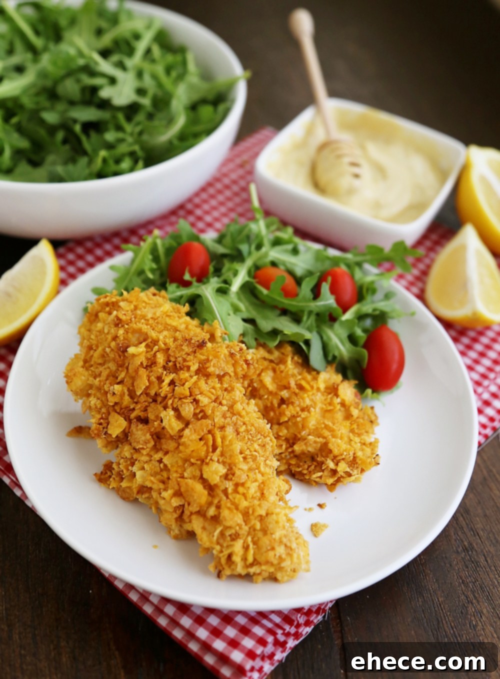 Crunchy Honey-Mustard Baked Chicken Strips 1 featured 10558