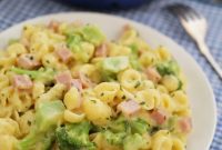 Decadent Ham and Broccoli Shells