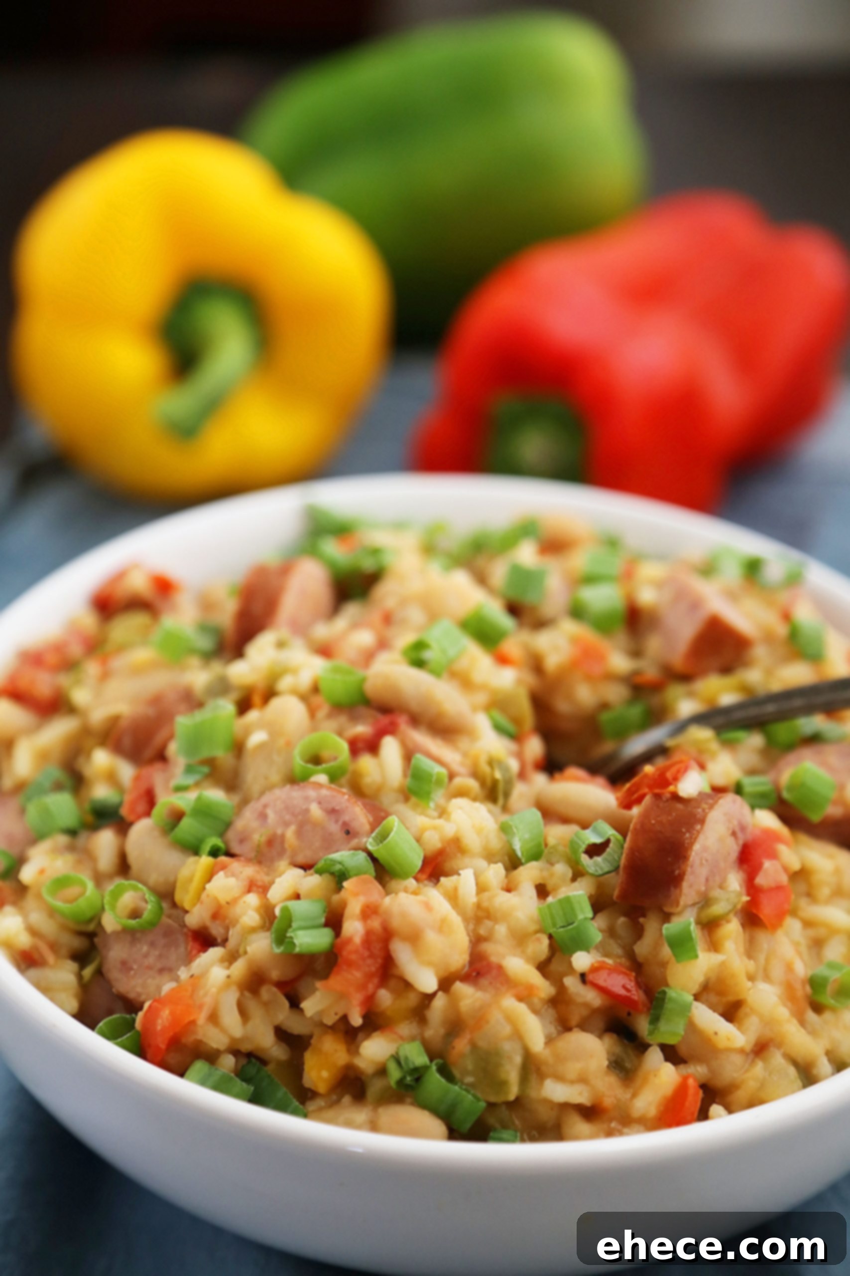 Hearty Cajun Sausage White Bean & Rice Stew 1 featured 11092