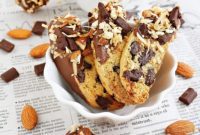 Artisan Chocolate Chunk Biscotti with Almonds and Coconut