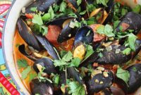 Fiery Chorizo Mussels in a Rich Tomato-Wine Broth