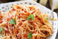 Simple Butter Roasted Tomato Linguine