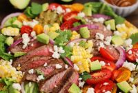 Zesty Honey Lime Grilled Steak Salad