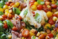 Sweet Peach, Salty Prosciutto, Creamy Burrata Caprese