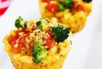 Cheesy Roasted Veggie Macaroni Bites