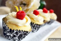 Sunshine Lemon Cupcakes with Limoncello Cream Cheese Frosting