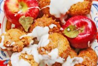 Glazed Cinnamon Apple Fritters