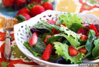 Strawberry Field Greens with Poppy Seed Vinaigrette
