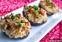 Loaded Bacon Cheddar Shallot Potato Skins