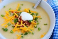 Hearty Loaded Baked Potato Cheddar Soup