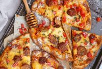 Delectable Meatball Flatbread Pizzas