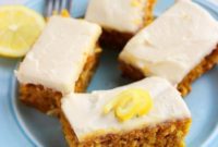 Zesty Lemon Carrot Cake Squares