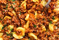 Hearty Tortellini Bolognese