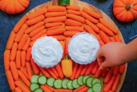Quick Pumpkin Patch Veggie Platter