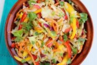 Zesty Tex-Mex Bell Pepper Confetti Slaw