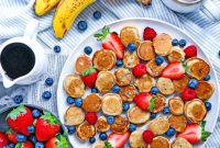 Golden Mini Banana Pancakes