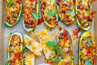 Burrito Stuffed Zucchini Boats