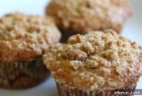 Golden Banana Crumble Muffins