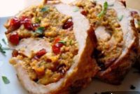 Jeweled Cranberry Walnut Pork Tenderloin