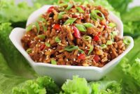 Effortless Asian Chicken Lettuce Cups