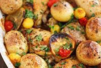 Sheet Pan Lemon Herb Chicken and Roasted Vegetables