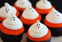 Haunted Dark Chocolate Cupcakes with Meringue Spirits