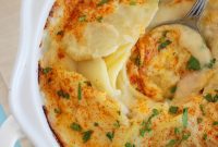 Golden Cheesy Potato Gratin