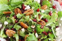 Jeweled Greens with Feta and Pecans