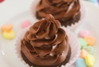 Simple One Bowl Chocolate Cupcakes for Two
