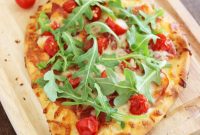 Artisan Prosciutto Arugula and Vine Ripened Tomato Naan Pizza