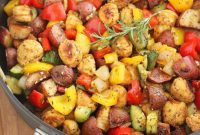 Golden Summer Skillet: Sausage & Garden Veggies