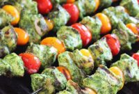 Zesty Pesto Chicken & Sun-Kissed Tomato Skewers