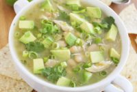 Tangy Tomatillo White Chicken Chili