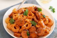 Velvet Smoked Sausage Tortellini Delight