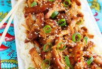 Sticky Honey Sesame Crock Pot Chicken