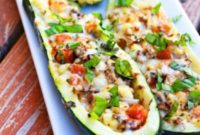 Fiery Italian Zucchini Canoes