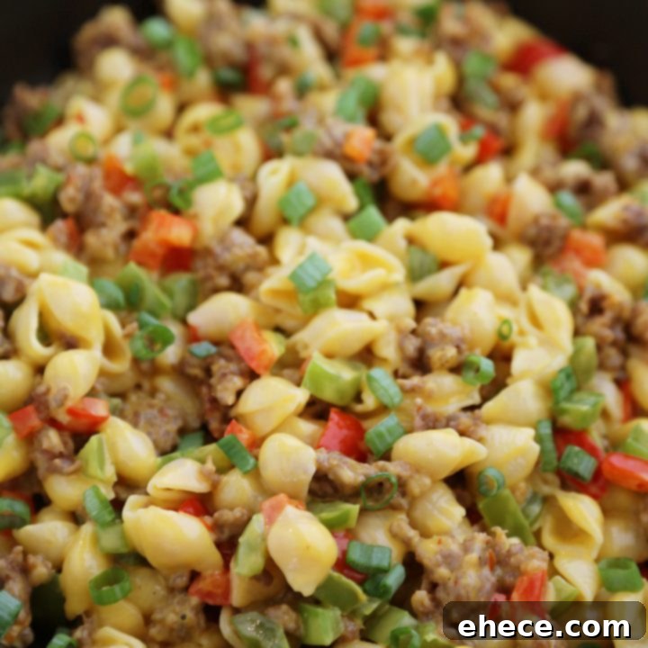 4-Ingredient Spicy Sausage and Pepper Mac 'n Cheese