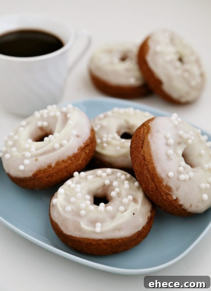 Soft Pumpkin Donuts with Cream Cheese Glaze