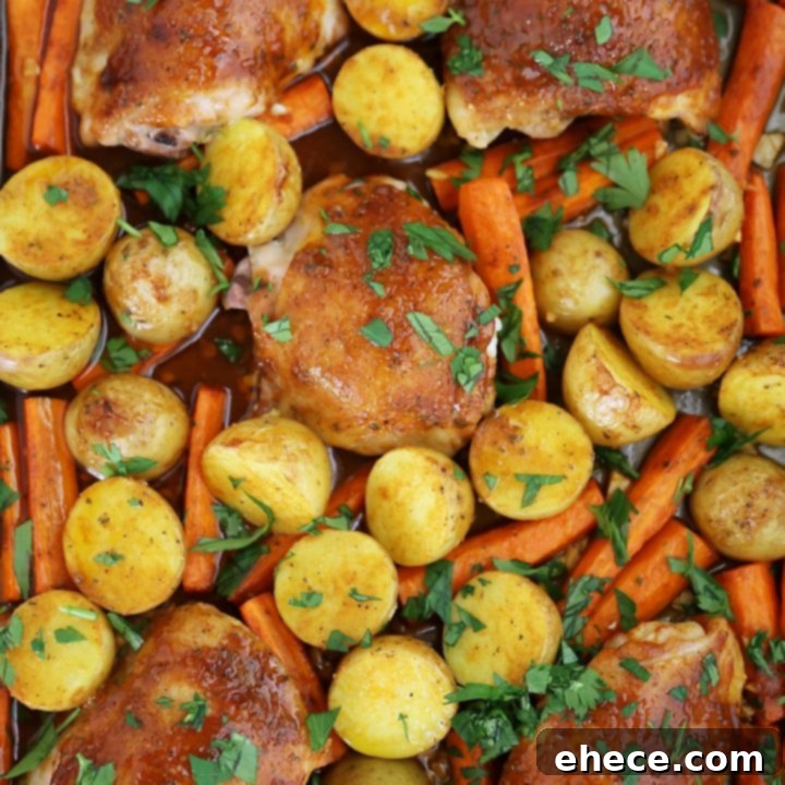 Sheet Pan Garlic Ranch Chicken and Roasted Vegetables 7 Garlic Ranch Roasted Chicken and Veggies recipe card image