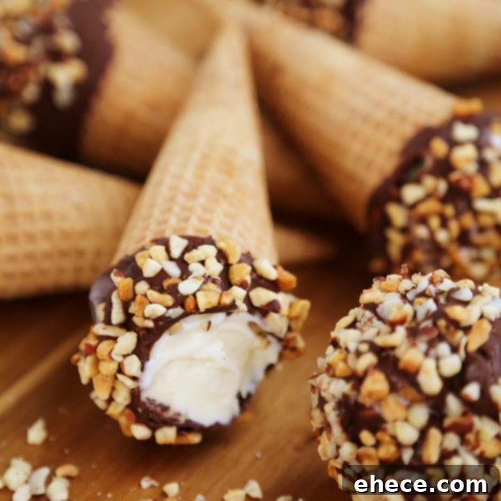 Craft Your Own Chocolate Shell Cones 6 Homemade Chocolate-Dipped Ice Cream Cones