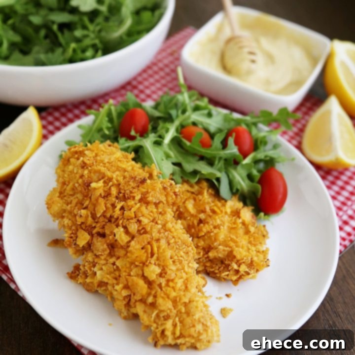 Crunchy Honey-Mustard Baked Chicken Strips 7 Crispy Honey-Dijon Baked Chicken Tenders