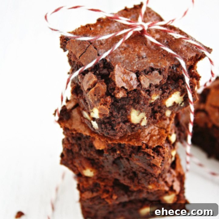 Delicious Gluten-Free Fudgy Pecan Brownies - a simple and satisfying dessert recipe.