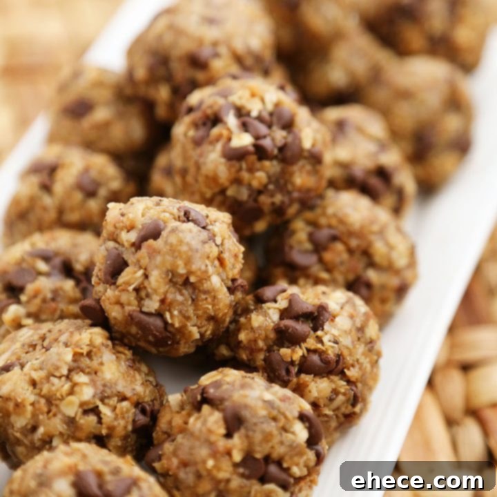 Chocolate Chip Peanut Butter Granola Bites