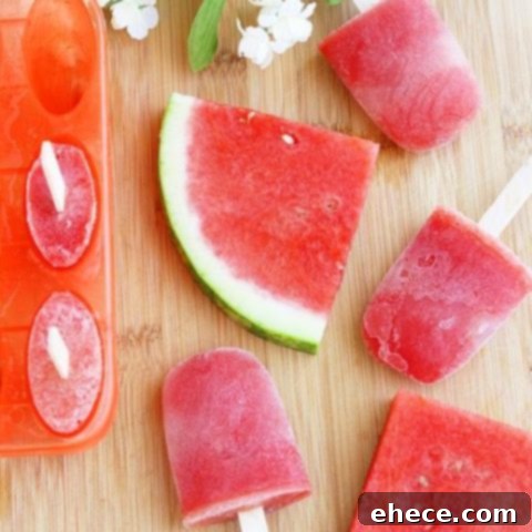 Refreshing Watermelon Margarita Popsicles