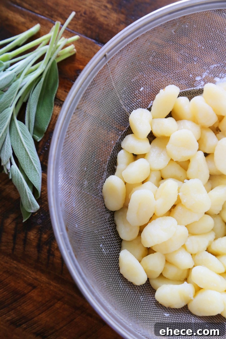 Savory Pumpkin Gnocchi with Bacon and Sage 3 Gnocchi with Pumpkin, Bacon and Sage Sauce - Super creamy and delicious! Just 6 pantry staples, in under 20 minutes! Love this delicious, elegant meal that's easy enough for weeknights.