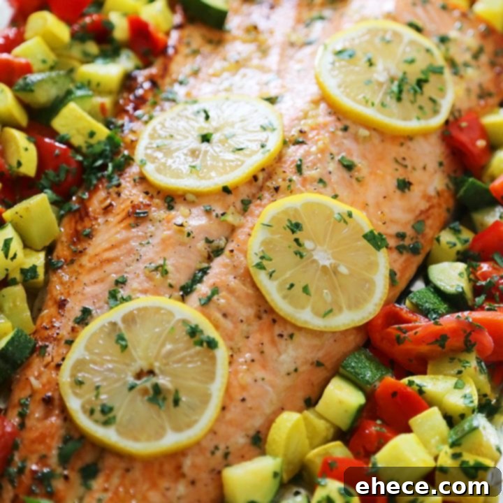 Lemon Garlic Honey Butter Salmon Veggie Foil Packs 7 Lemon-Garlic Honey Butter Salmon & Veggies in Foil
