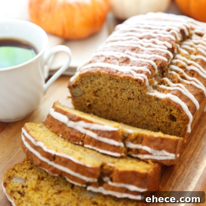 Autumn Pumpkin Banana Bread with Vanilla Drizzle 9 Delicious Pumpkin Banana Bread with Elegant Vanilla Glaze