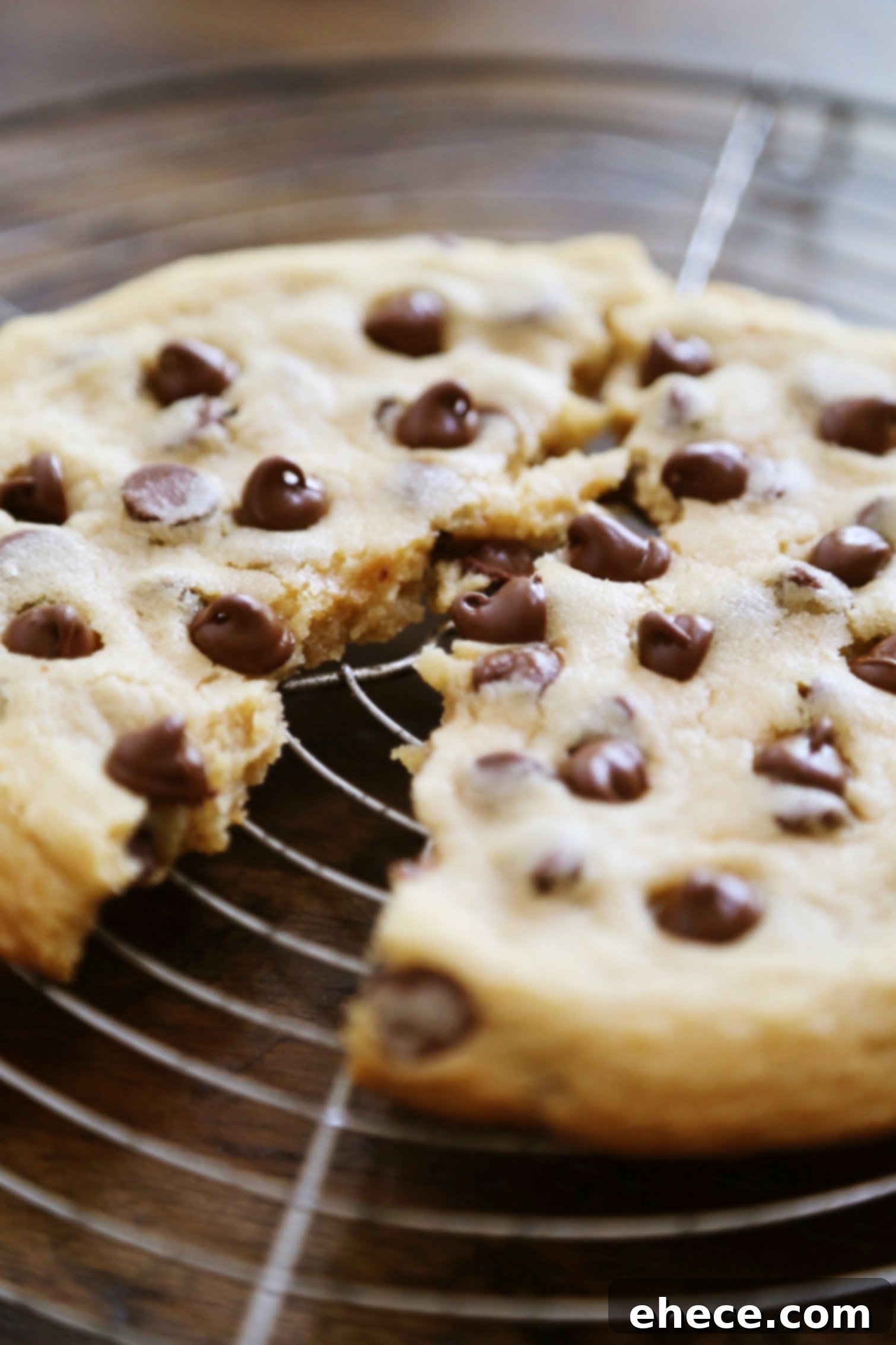 Perfect Pair Chocolate Chip Cookies 4 Emergency Chocolate Chip Cookie for Two - Giant, gooey cookies for a bad day! Quick and easy cookies to share or freeze for later. thecomfortofcooking.com