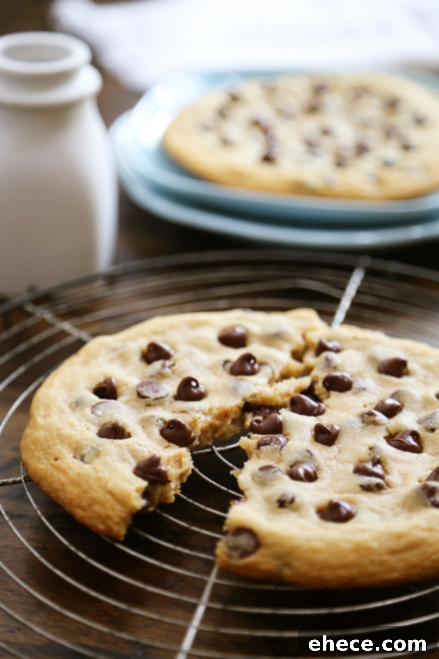 Perfect Pair Chocolate Chip Cookies 6 Emergency Chocolate Chip Cookie for Two - Giant, gooey cookies for a bad day! Quick and easy cookies to share or freeze for later. thecomfortofcooking.com