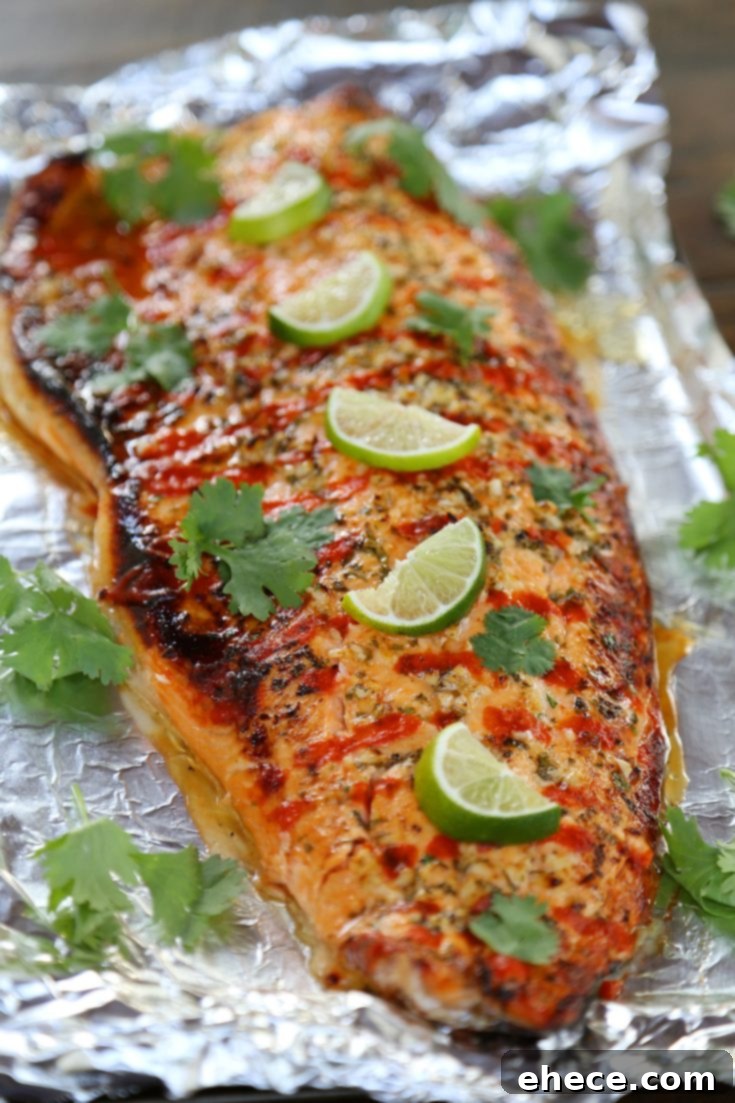 Honey Cilantro Lime Salmon